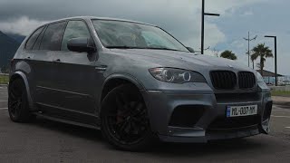 BMW X5 e70 35d full straight pipe exhaust sound [upl. by Dibru]