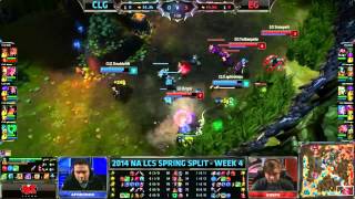 Counter Logic Gaming vs Evil Geniuses  LCS NA 2014 W4D2 [upl. by Abeu527]