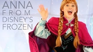 Anna from FROZEN at Hollywood Studios New Disney Princess [upl. by Adis]