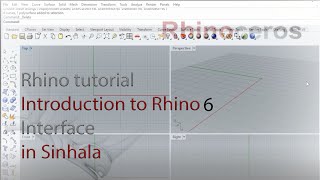 Rhino tutorial  Introduction to Rhino Interface  Sinhala [upl. by Reddy]