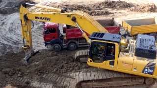 Komatsu PC 450LC and Man tipper [upl. by Eduard74]