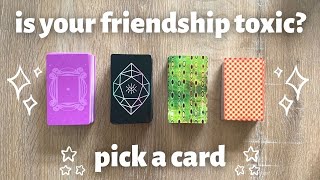 is your friendship toxic 🥀✨ pick a card tarot reading 🔮 [upl. by Tterab975]