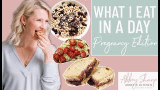 What I Eat in a Day While Pregnant with Morning Sickness ALL DAY as a Busy Dietitian amp Mompreneur [upl. by Auka]