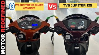 2023 TVS Jupiter 125 All Smart XConnect Vs Standard Model Comparison  Value for Money Kaun Hai [upl. by Aicel792]