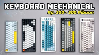 5 Rekomendasi KEYBOARD MECHANICAL MURAH Terbaik 2024 Harga 200300 Ribuan [upl. by Neeliak]