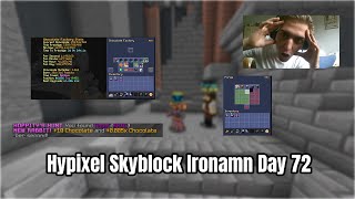 Some eggs found and a bit of Mining Hypixel Skyblock Ironman Day 72 [upl. by Leirua]