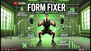 Squat Mistakes Youre Probably Making  Form Fixer Train Smarter Lift Stronger [upl. by Ahsimrac652]