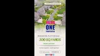 300 SQ YARDS PLOT SALE KURMANNAPALEM VISAKHAPATNAM [upl. by Aramot]