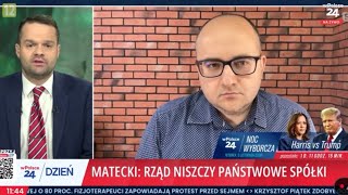 Dariusz Matecki Rząd Tuska niszczy państwowe spółki [upl. by Dihsar]