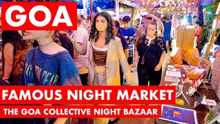 GOAS FAMOUS NIGHT MARKET  THE GOA COLLECTIVE BAZAAR  FRIDAY  FLEA MARKET  GOA VLOG [upl. by Annaya]