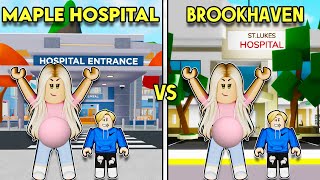 MAPLE HOSPITAL Mom To BROOKHAVEN Mom Roblox [upl. by Ojela]