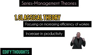 Management theory Classical and neoclassical theory edifythoughts management theory [upl. by Leahsim381]