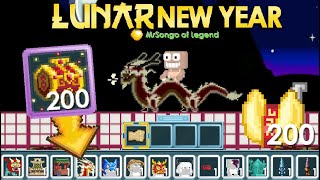 DRACONIC SPIRIT MOUNT  LUNAR NEW YEAR ALL NEW ITEMS OMG  Growtopia [upl. by Nevin723]