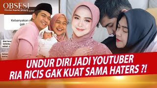 CARI SENSASI LAGI SAMBIL MENANGIS RIA RICIS UNDUR DIRI JADI YOUTUBER  OBSESI [upl. by Nada765]