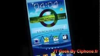 Android N7100 Dualcore QHD test par le JT Geek [upl. by Annawyt221]