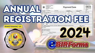 0605 ANNUAL REGISTRATION 2024 HOW TO FILE USING EBIR FORM DEADLINE JAN31 2024 [upl. by Elissa]