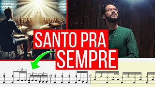 Santo Pra Sempre  Gabriel Guedes  Partitura de Bateria [upl. by Stortz442]