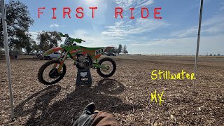 My first ride at Stillwater MX 2024 Kawasaki KX450 11 9 2024 [upl. by Obaza]