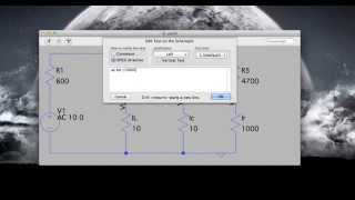 LTspice Mac OSX AC analysis for phasor quantities [upl. by Pilihp]