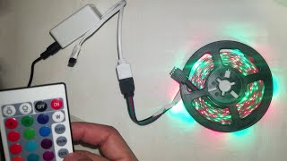 ZDM 5M LED Strip Light with Remote Control  RGB COLOR 24 KEYS [upl. by Akiehsal]