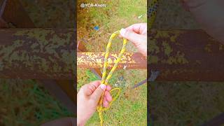 How to tie a HIGHWAYMAN’S HITCHdiy viral shorts绳结knots [upl. by Atirhs931]