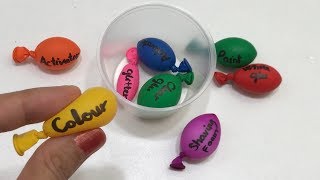 Making Slime with Mini Balloons  Satisfying Slime Balloon Cutting [upl. by Riorsson]