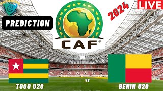 Togo vs Benin CAF U20 Africa Nations Cup 2024 Qualifiers Match Preview Prediction [upl. by Llerihs]