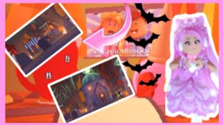 adopt me Halloween update tour  decorating my house for Halloween [upl. by Relyuhcs]