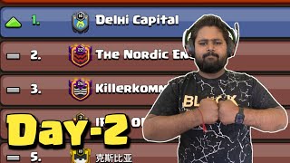 DOMINATING IN CWL DAY 2  CLASH OF CLANS [upl. by Kcirrez814]