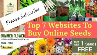 Top 7 Websites to Buy Online Seeds  Garden Desires  PLEASE SUBSCRIBE [upl. by Alaehs]