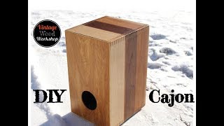 Building a Hardwood Cajon Box Drum with Adjustable SnareDIY [upl. by Ellerihs497]