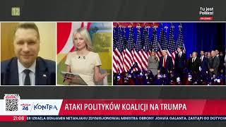 Ataki polityków koalicji na Trumpa Gościem Magdaleny Ogórek był prof Przemysław Czarnek Kontra [upl. by Kliber]