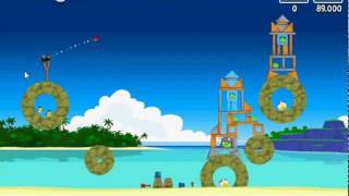 Angry Birds Facebook Surf and Turf 15 Walkthrough 3 Star [upl. by Clari]