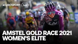 Amstel Gold Race 2021  Elite Women  Highlights  Cycling  Eurosport [upl. by Yroc]