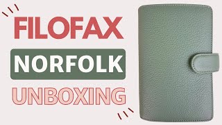 Filofax Norfolk Unboxing and Planner Setup [upl. by Ecyt]