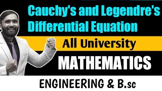 Cauchys and Lengendres Differential Equations  Engineering Mathematics  PRADEEP GIRI SIR [upl. by Elinor639]