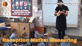 Reception Foundation Stage Maths Lesson Observation Measuring [upl. by Tiffany327]