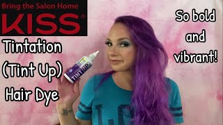 Kiss Tintation Tint Up SemiPermanent Hair Color Review [upl. by Zollie462]