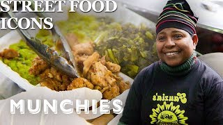 The Jerk Chicken Queen of the Bronx  Street Food Icons [upl. by Xylina563]