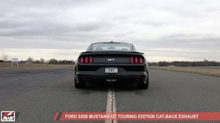 AWE Ford S550 Mustang GT Touring Edition Catback Exhaust [upl. by Ahseinaj906]