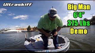 Video of 375 pound man trying out the Ultraskiff 360 watercraft [upl. by Bradwell]