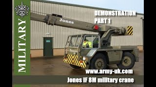 Jones IF 8M crane 7 ton capacity [upl. by Aneeled390]