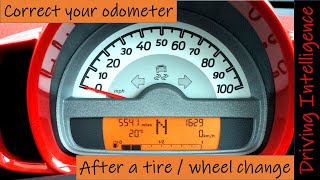 How To Correct Odometer amp Speedometer After Changing Wheel and  or Tire Size [upl. by Mcmahon]