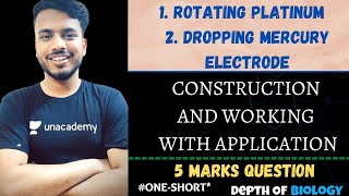 Rotating platinum electrode  dropping mercury electrode construction and working analysis sgsir [upl. by Eenwahs280]