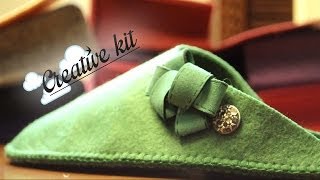 Come fare quotCiabattina Mod Fioccoquot Tutorial Creative kit [upl. by Annahvas]