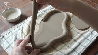 도자기 트레이 만들기  Making a ceramic tray ONDO STUDIO [upl. by Natalee214]