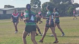 Truganina Rabbitohs U16 Girls Reds vs Altona Roosters 2024 [upl. by Roselane]