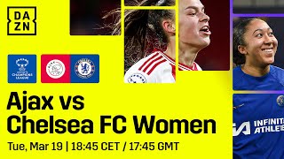 AFC Ajax  Chelsea  UEFA Women’s Champions League Kwartfinale Heen Livestream [upl. by Rochester765]