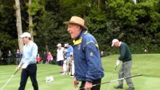 Anton Du Bec stiffs it to about 3 feet at BMW PGA Wentworth Pro Am [upl. by Patrick]