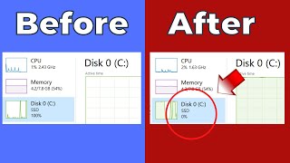 How to Fix 100 DISK USAGE Windows 11 2023 [upl. by Honey]